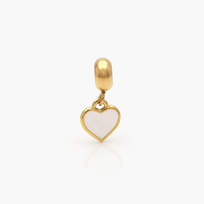 ACH-0263-O Dije Acero Inoxidable Corazón Esmalte 0263 - Imagen 1