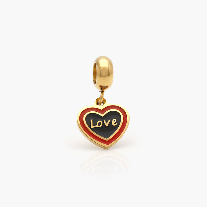 ACH-0270-O Dije Acero Inoxidable Corazón Love 0270 - Imagen 1