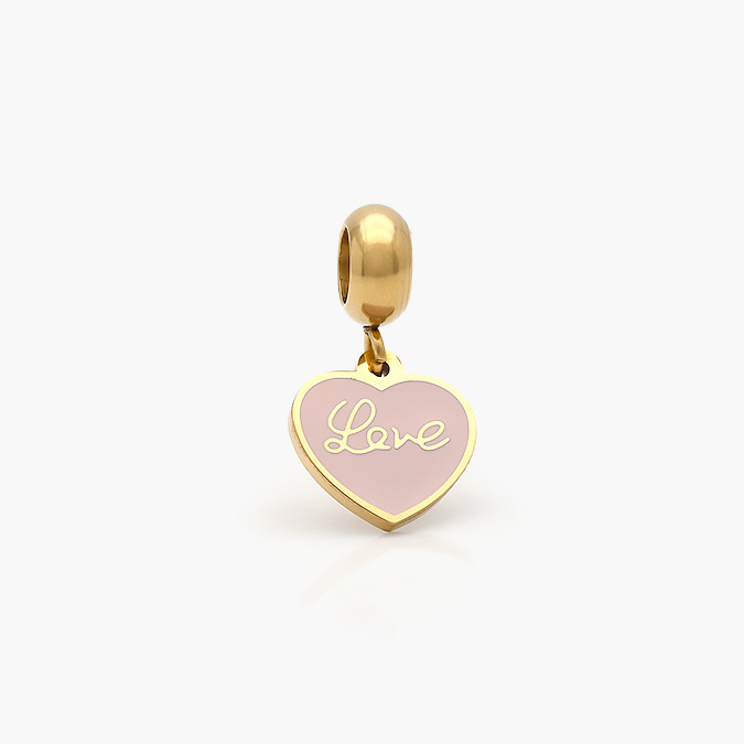 ACH-0271-O Dije Acero Inoxidable Corazón Love 0271 - Imagen 1