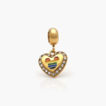 Dije Acero Inoxidable Corazón Colores 0277