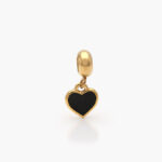 Dije Acero Inoxidable Corazón Esmalte 0288