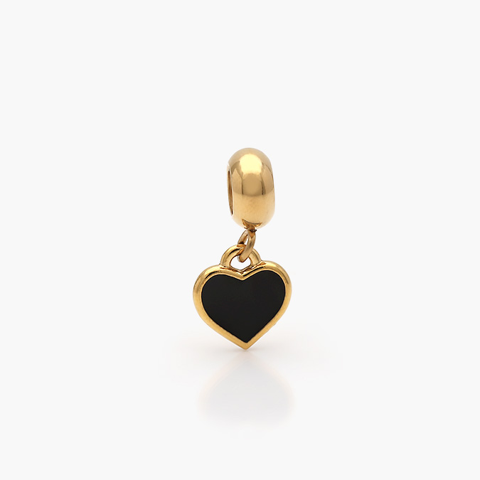 ACH-0288-O Dije Acero Inoxidable Corazón Esmalte 0288 - Imagen 1