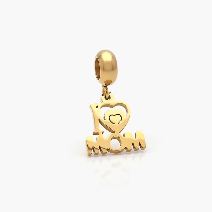 ACH-0295-O Dije Acero Inoxidable Corazón MOM 0295 - Imagen 1