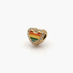 Dije Acero Inoxidable Corazón Arcoiris 0302