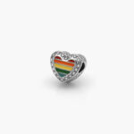Dije Acero Inoxidable Corazón Arcoiris 0302 - Imagen 2