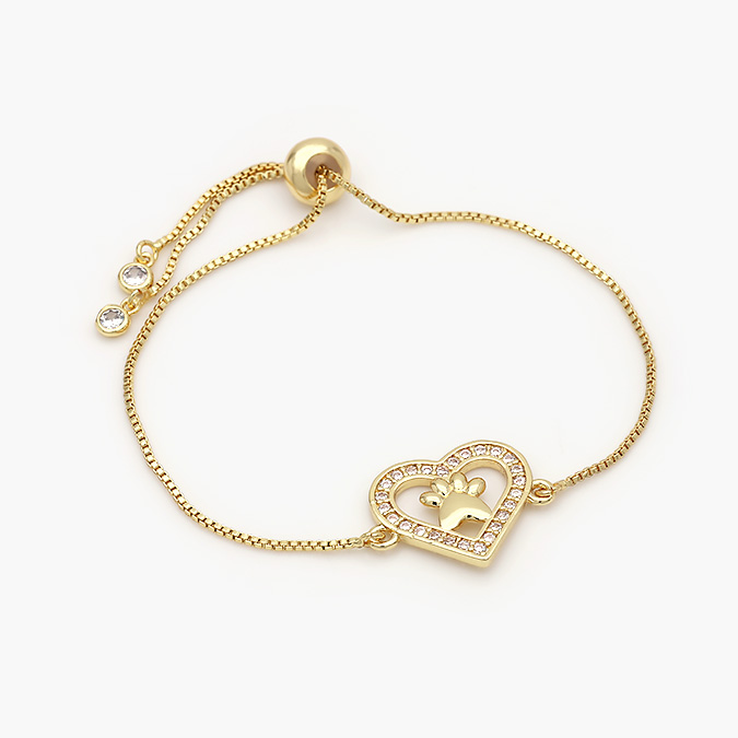 MPU-620 Pulso Chapa de Oro Corazón Huella 0620 - Imagen 1
