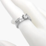 Anillo Acero Inoxidable Zirconias 0285 - Imagen 2