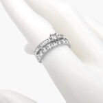 Anillo Acero Inoxidable Zirconias 0286 - Imagen 2