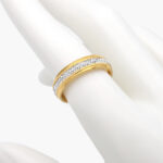 Anillo Acero Inoxidable Zirconias 0291