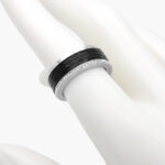 Anillo Acero Inoxidable Barril Zirconias 0305 - Imagen 2