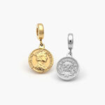 Dije Acero Inoxidable Moneda Reina 0326