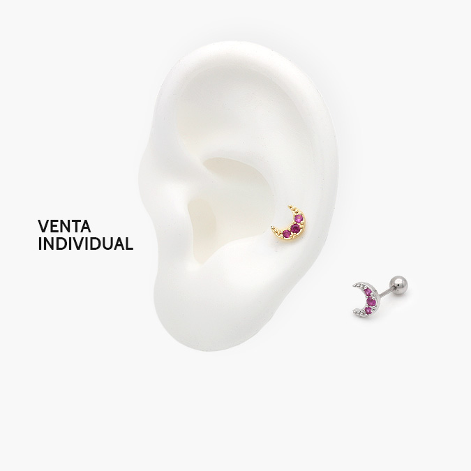 AAP-0068 Piercing Acero Inoxidable Luna 0068 - Imagen 1