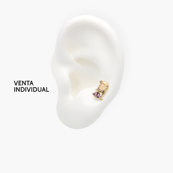 CEP-0003-O Piercing Chapa de Oro Rapunzel 0003 - Imagen 1