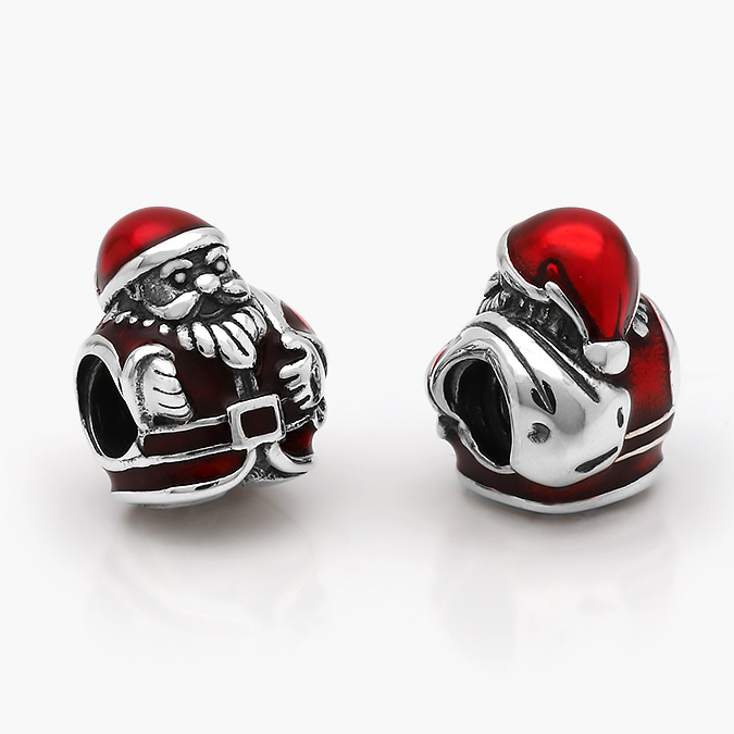 PCH0032P Charm Plata .925 Rodizado Santa Claus 0032 - Imagen 1