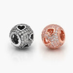Charm Plata .925 Rodio & ALE MET Corazón 0034