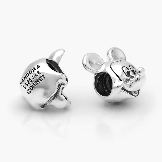 PCH0053P Charm Plata .925 Rodizado Mickey Mouse Rotulado 0053 - Imagen 1