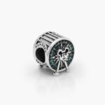 Charm Plata .925 Rodizado Rueda de la Fortuna Mickey Mouse 0055