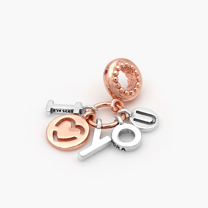 PCH0204P Colgante Plata .925 & ALE MET I Love You 0204 - Imagen 1
