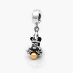 Colgante Plata .925 Rodizado Mickey Mouse Mago 0215