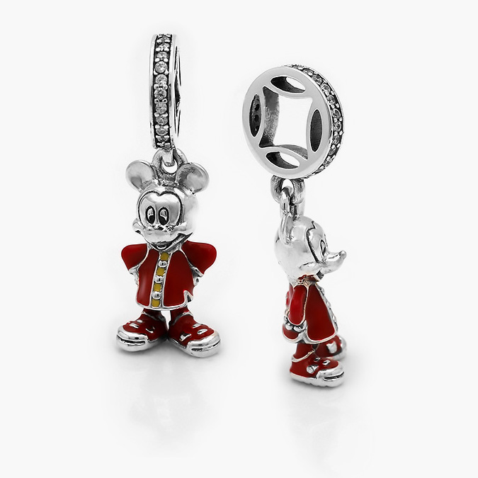 PCH0238P Colgante Plata .925 Rodizado Mickey Pijama 0238 - Imagen 1