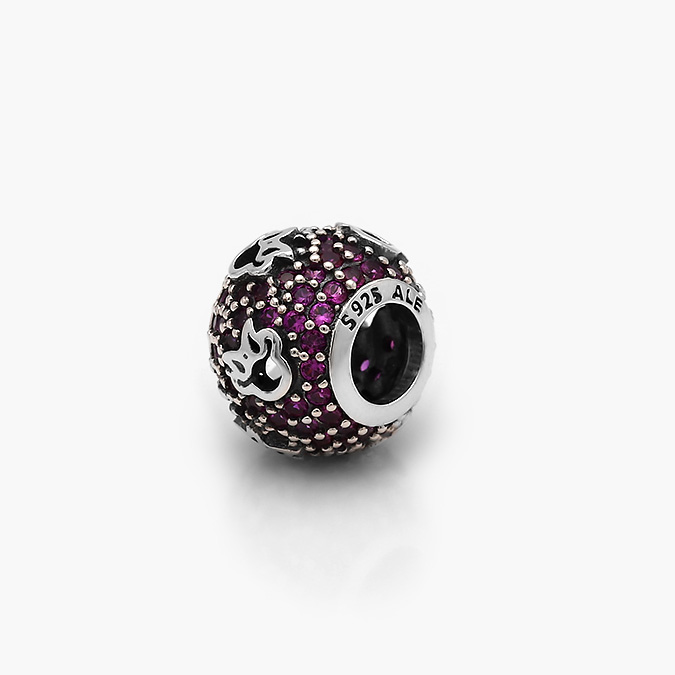 PCH0277P Charm Plata .925 Rodizado Minnie Zirconias 0277 - Imagen 1