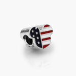 Charm Plata .925 Rodizado Mickey USA 0286
