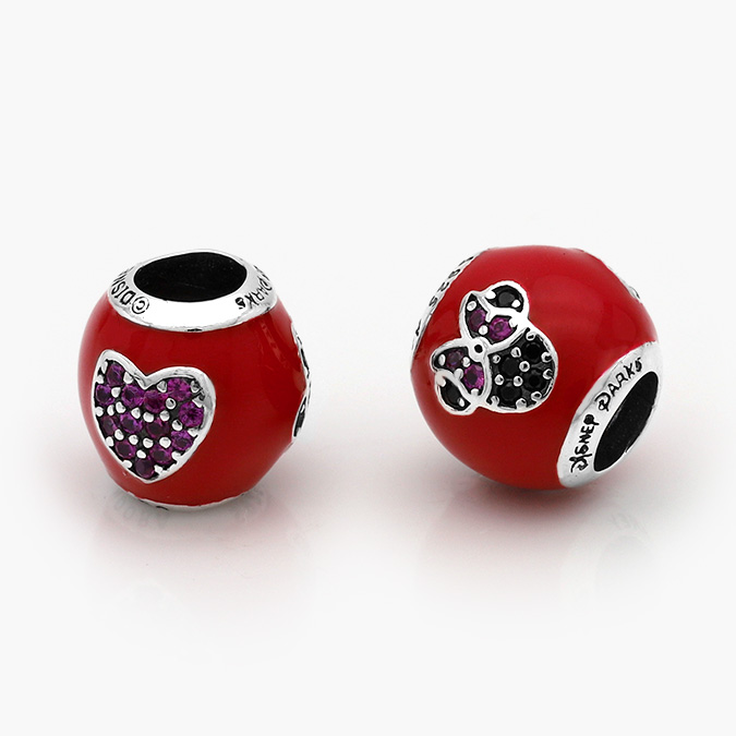 PCH0305P Charm Plata .925 Rodizado Esmalte Minnie Corazón 0305 - Imagen 1