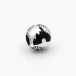 Charm Plata .925 Rodizado Castillo Disney 0308