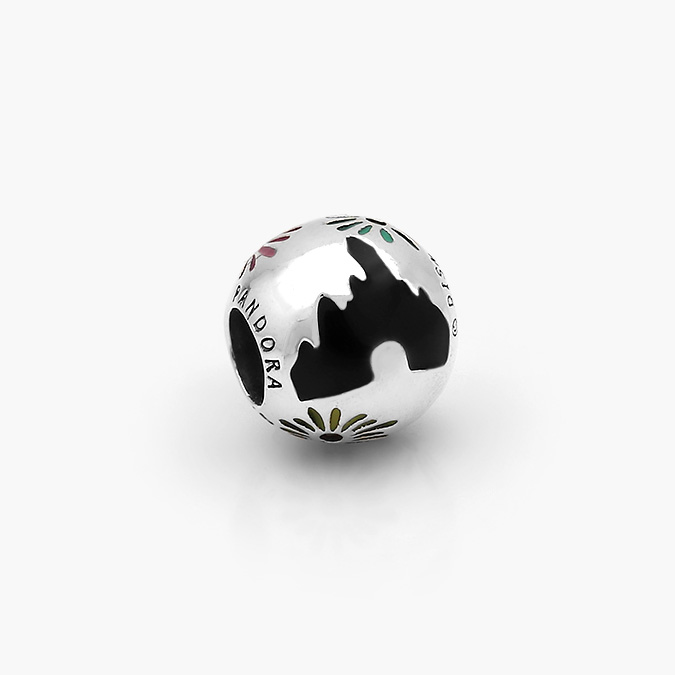 PCH0308P Charm Plata .925 Rodizado Castillo Disney 0308 - Imagen 1