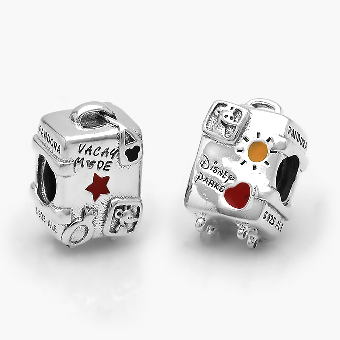 PCH0312P Charm Plata .925 Rodizado Vacaciones Maleta Disney 0312 - Imagen 1
