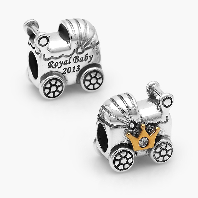 PCH0324P Charm Plata .925 Rodizado Royal Baby 0324 - Imagen 1