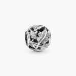 Charm Plata .925 Rodio Hojas Esmalte 454
