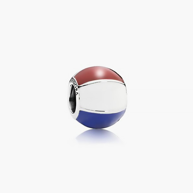 PCH0479P Charm Plata .925 Rodio Pelota Esmalte 479 - Imagen 1
