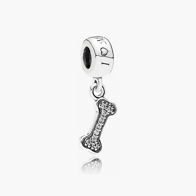 PCH0578P Colgante Plata .925 Rodio Hueso Zirconias 578 - Imagen 1