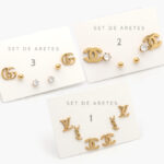 Set Aretes Acero Inoxidable Grupo 08