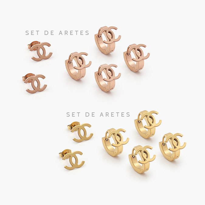 VA0061 Set Aretes Acero Inoxidable 0061 - Imagen 1
