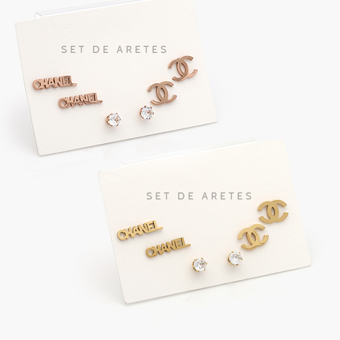 VA0073 Set Aretes Acero Inoxidable 0073 - Imagen 1