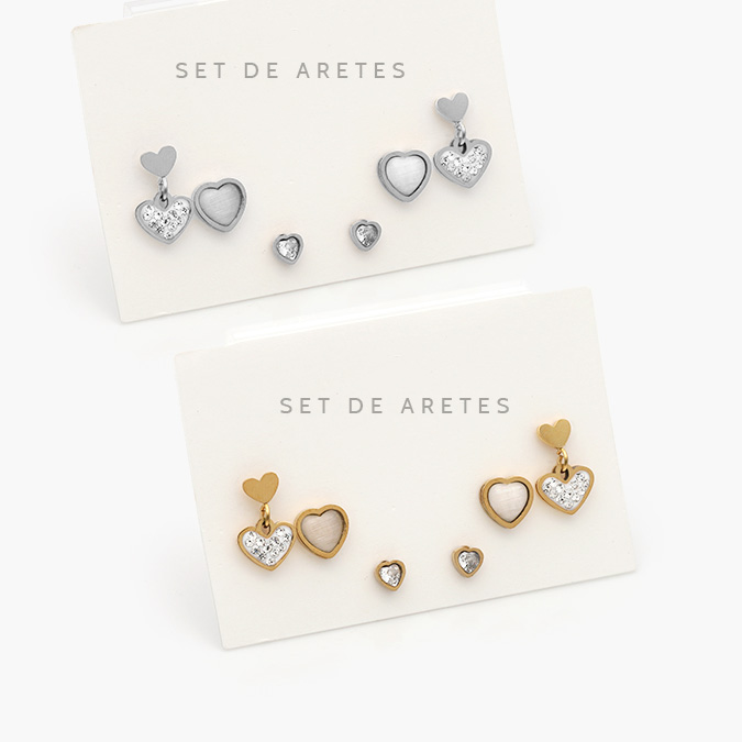 VA0124 Set Aretes Acero Inoxidable 0124 - Imagen 1