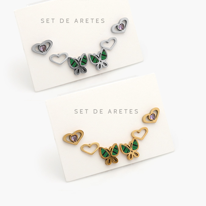 VA0207 Set Aretes Acero Inoxidable 0207 - Imagen 1