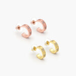 Aretes Acero Inoxidable Tornillo Zirconias 072