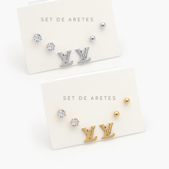VA1573 Set Aretes Acero Inoxidable 1573 - Imagen 1