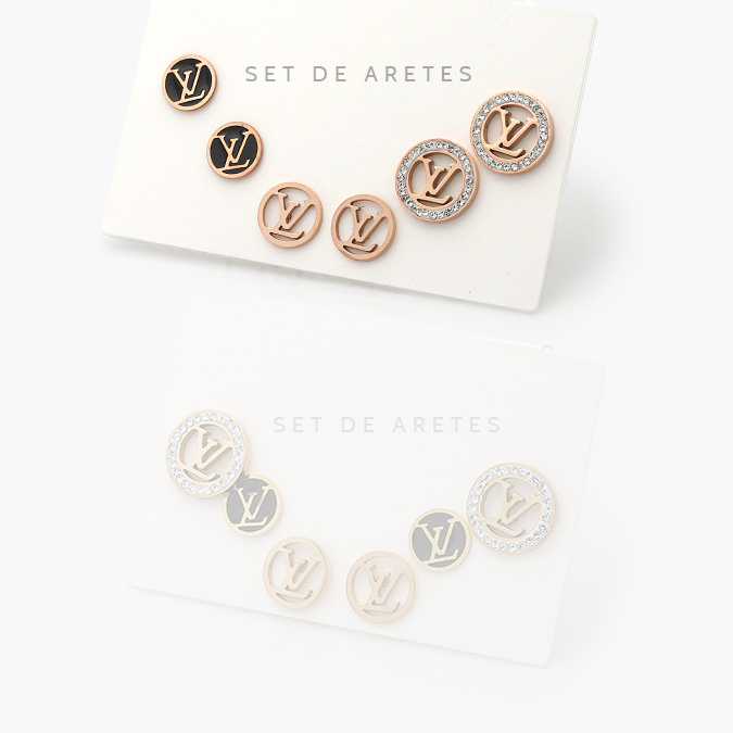 marcate91 Set Aretes Acero Inoxidable 0035 - Imagen 1