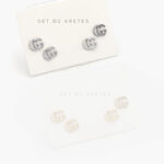 Set Aretes Acero Inoxidable 0127X - Oro