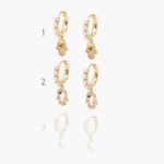 Hoops Chapa de Oro Mano de Fatima Perlas 0735 - Modelo 1