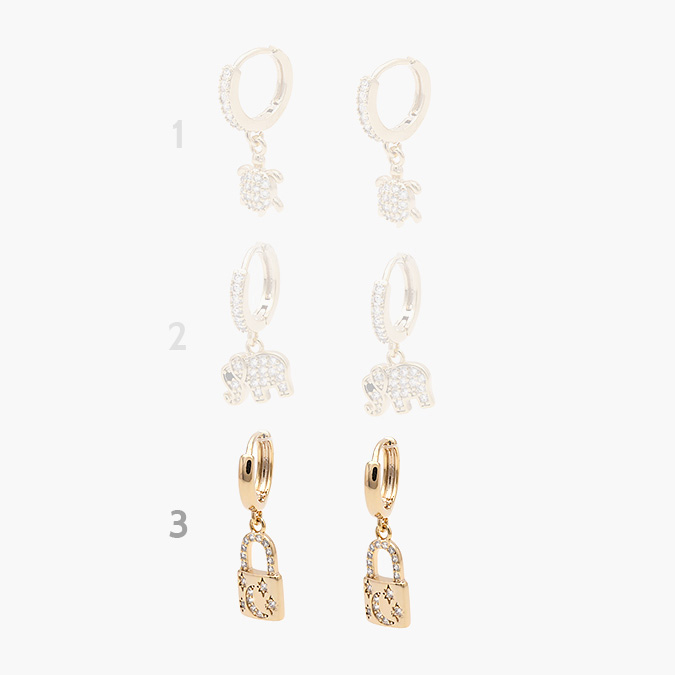 marcate314 Hoops Chapa de Oro Zirconias 0736 - Imagen 1