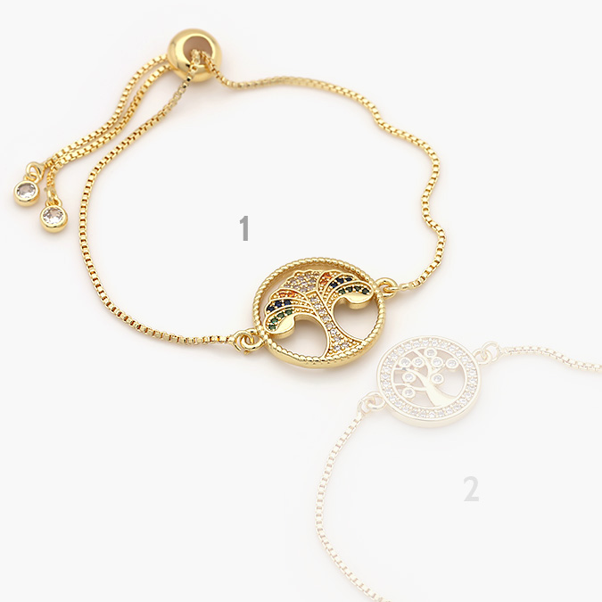 marcate6 Pulso Micropave Chapa de Oro Àrbol 0746 - Imagen 1