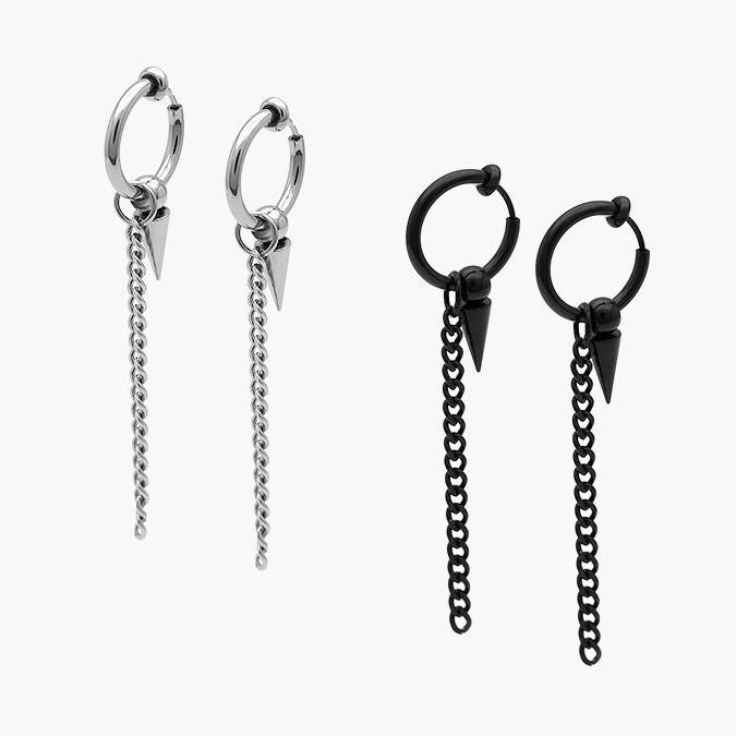 AA40125 Arracadas Acero Inoxidable 0125 - Imagen 1
