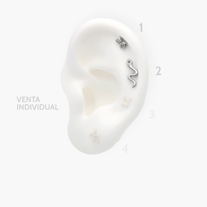 AAP0192 Piercing Acero Inoxidable Animales 0192 - Imagen 1