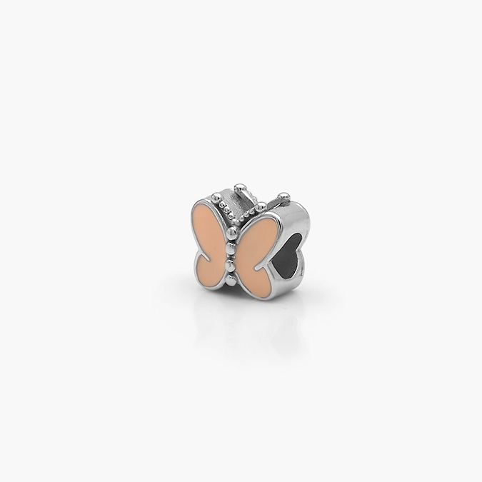 ACH-0189-P Dije Acero Inoxidable Mariposa Esmalte 0189 - Imagen 1