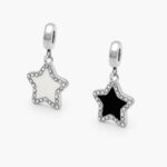 Dije Acero Inoxidable Estrella Esmalte 0427 - Blanco